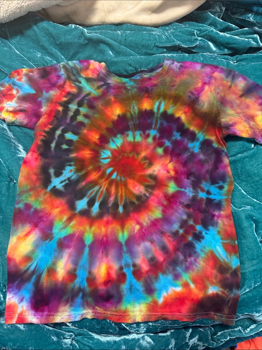 Kids custom ice tie dyed shirt!